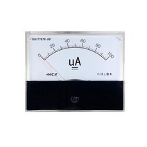유속계 정사각형 100*80mm DC 50uA 아날로그 전류 패널 미터 44C2 디지털 계측기, 01 None_03 200uA