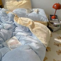 기숙사 침구 밀크 솜털 겨울 이불 커버, 이불 커버2