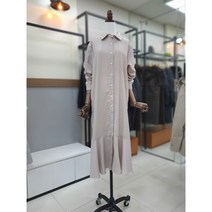 [스테파니] 밑단 프릴 원피스(스트라이프) A23SO3111