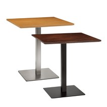 속까지 꽉 찬 무늬목 상판 HFT-6004E/T 7004E/T 흑단 티크 600 700 사각테이블 조합형, 티크 사각상판:W700xD700xT25