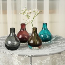 레조스 투톤 컬러 호리 유리화병 브라운 / 그레이