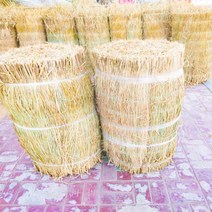 볏단 농가 처마 왕겨 볏집 지푸라기 건초 더미 건조 짚 농가 장식 촬영 소품, N.40x95【원=직경x높이】