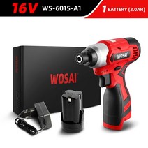 WOSAI MT SER 전기 드릴 스크루 드라이버 16V 임팩트 가정용 다기능 히트 전동 공구, 01 16V WS-6015-A1
