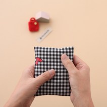 [DIY키트 패키지] (동영상설명) 핫팩파우치만들기 핫팩주머니 팥주머니만들기 커버세트(팥은포함안됨), 옐로우체크튤립