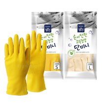 명진 단미니 고무장갑 10켤레 1묶음 노랑색, 대(L), 10개