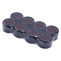 8 조각 95a 크기 6242mm 쿼드 롤러 휠 62mm x 42mm 휠 shr pu 쿼드 롤러 교체 휠 롤러 인라인 스케이트 휠 바퀴 탈부착 인라인, 레드 코어, 02 red core
