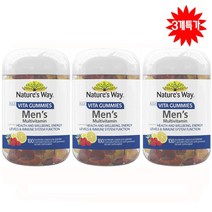 네이쳐스웨이 명품 비타 구미 남성용 멀티 비타민 100구미 3병특가, 100정, 3병