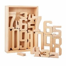1300K onshine 숫자블럭 숫자학습 셈셈수놀이 원목 숫자게임 W1, 단품