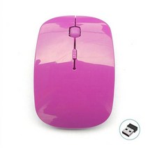 2.4Ghz 무선 마우스 게이머 컴퓨터 PC 게임용 USB 수신기 포함 윈도우 7/2000/XP/비스타 용 노트북 액세서리, 금