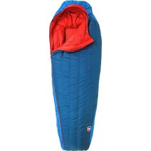 빅아그네스(Big Agnes) 앤빌 혼 침낭: 30F 다운 겨울 동계 침낭, BAG00EU Blue/Red, Long/Left Zip