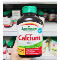 Jamieson 자미에슨 메가칼슘 Mega Cal 칼슘 650mg 120정 Calcium