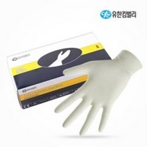 유한킴벌리 라텍스장갑 아이보리 병동용장갑 고무장갑 의료용 식품용 위생용 다용도장갑, L, 200매
