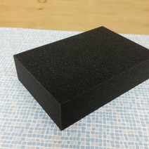 [태양이네] 울스폰지 울트라 블랙펄 스펀지 비기너용 100x150x40mm 양모공예 양모스펀지
