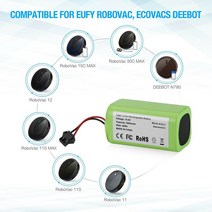 전기 자전거 킥보드 배터리 리튬이온 18650 14.4v 2800mah deebot n79s n79 dn622 robovac 11 11s 11s max conga 990 교체, 3500mAh