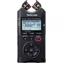 타스캠Tascam DR-40X 4트랙 디지털 오디오 녹음기 및 USB 오디오 인터페이스 블랙