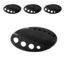 블랙 타원형 실리콘 홀더 4개입 반영구화장 타투 SMP 속눈썹연장재료 색소컵 거치대, 블랙 1세트