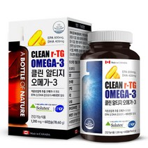 어바틀 클린 알티지 RTG 오메가3 초임계 하루 권장량 1 310mg x 60캡슐, 3통