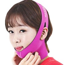 페이스리프트머신페이스 V 셰이퍼 페이셜 슬리밍 붕대 릴랙싱 리프트 업 벨트 모양 더블 턱 틴 밴드 마사지, 01 분홍색
