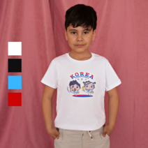 한국민예사 3D 입체발포 아동용 태권도 반팔 티셔츠