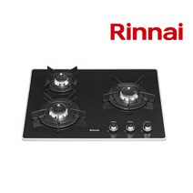 DA.린나이 3구 빌트인 가스레인지 RBR-P3501D/블랙/건전지/560X430, RBR-P3501D_LNG(도시가스), 택배요청
