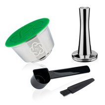 nescafe dolce gusto 스테인레스 스틸 앰프용 icafilas 재사용 가능한 커피 캡슐 포드 플라스틱 리필 커피 필터 드리퍼 바구니, 2-사진으로