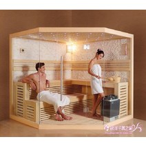 삼나무 사우나 룸 핀란드식 찜질방 접이식 가정용 이동식 건식 간이 원적외선 습식 개인, 더블 1.2x1.2