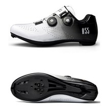 사이클링 신발 Mtb 로드 바이크 부츠 미끄럼 방지 남성 산악 자전거 플랫 스니커즈 SPD mtb, 07 8.5, 01 Pro White(Road)