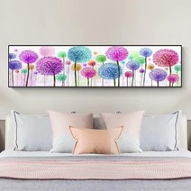 HAENGBUK 화려한 민들레씨 보석십자수 대형 큰 사이즈 비즈 큐빅 아트 공예, 하나, 200X70cm