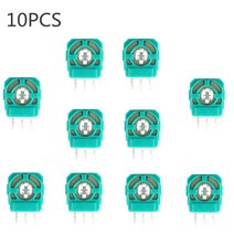 10pcs playstation4 ps4 컨트롤러 마이크로 스위치 교체 용 3d 아날로그 조이스틱 전위차계 센서 모듈 축 저항기, 없음