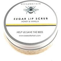 SUGAR LIP 스크럽 HONEY 바닐라 호호바 오일 및 영국 꿀벌 VITAMIN E-50g.