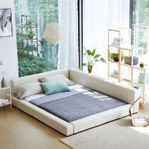 laterior 매트리스받침 대 저상형 낮은 매트리스판 토퍼 침대파운데이션 프레임 깔판 SS, 그레이