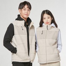 포근한 뽀글이양털 후리스조끼 플리스베스트