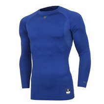 HI GOLD 베이직 크루넥 컴프레이션 긴팔 라운드 언더셔츠 (청색) 95~