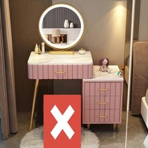 유니크 디자인 수입 화장대 기능성 모던한 미니멀리스트 화장대 LED 거울 화이트 다기능 통합 메이크업 테, 07 60 CM - No stool -B