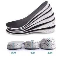 높이 증가 깔창 남녀 공용 메모리 폼 신발 전체 Hlaf 패드 쿠션 1 쌍, 없음, 6.half insoles - 4cm