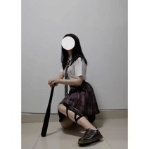호신봉 봉 삼다농 호신용품 야구 방망이 자기 방어 아이언 차량 탑재 무기 가정용 스틱 플러스 하드 디펜스, 53.3cm 블랙