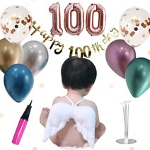 파티스토어 백일상 세트 100A, 로즈골드, 랜덤발송(손펌프), 1세트