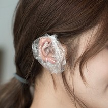 유아 아기 어린이 목욕 새치 염색 펌 파마 투명 일회용 귀 보호커버 비닐 이어캡 귀마개 100장, 제품선택, 비닐 귀덮개