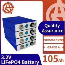 딥사이클 자동차 배터리 3.2v 105ah lifepo4 14816pcs 브랜드의 리튬, 1개