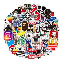 메리롱 캠핑 노트북 캐리어 스티커 팩, 1세트, 더 컴퍼니