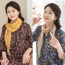 로즈맘 레인보우실키스카프 쉬폰 엄마스카프 50대 60대 할머니 미시 중년여성