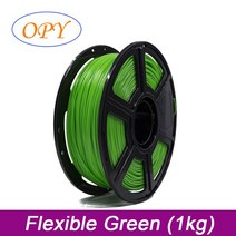 3D 프린터 소모품 필라멘트 Tpu 필라멘트 1Kg 1.75 Mm 탄성 0.5Kg 10M 100G 샘플 재료 자연 검정 빨강 녹색, 10 Flexible Green 1kg