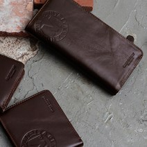 베이직 남성가죽지갑 지퍼장지갑 20대 30대 남학생 소가죽 빈티지 카드 동전 학생증 브라운 재재데이