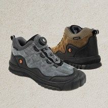 [에코로바]남성 다이얼 가죽 릿지화 미끄럼방지 발목 등산화 ER1475