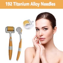DR Derma 롤러 티타늄 팁 0.3mm 0.25mm 0.2mm 티타늄 Mesoroller 바디 페이스 트리트먼트 마이크로 바늘 Mezoroller Dermaroller|Fa, 1개, Silver 0.30MM, 단일