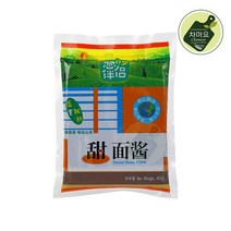 차마요 중국식품 춘장 탠맨쟝 소스 텐멘장 봉지 총반려 첨면장 400g