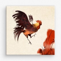 아트박스/꾸밈 iw291-닭_동양화_노프레임, C타입