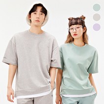 OVER-FIT 와펜 레이어드 T-SHIRT 3Color
