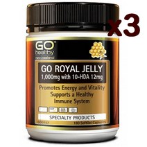 Go Healthy 고헬씨 뉴질랜드 로얄젤리 1000mg 180캡슐 x3팩 Go Royal Jelly