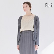 플리플리 PJ002 미니 리본 가디건_그레이